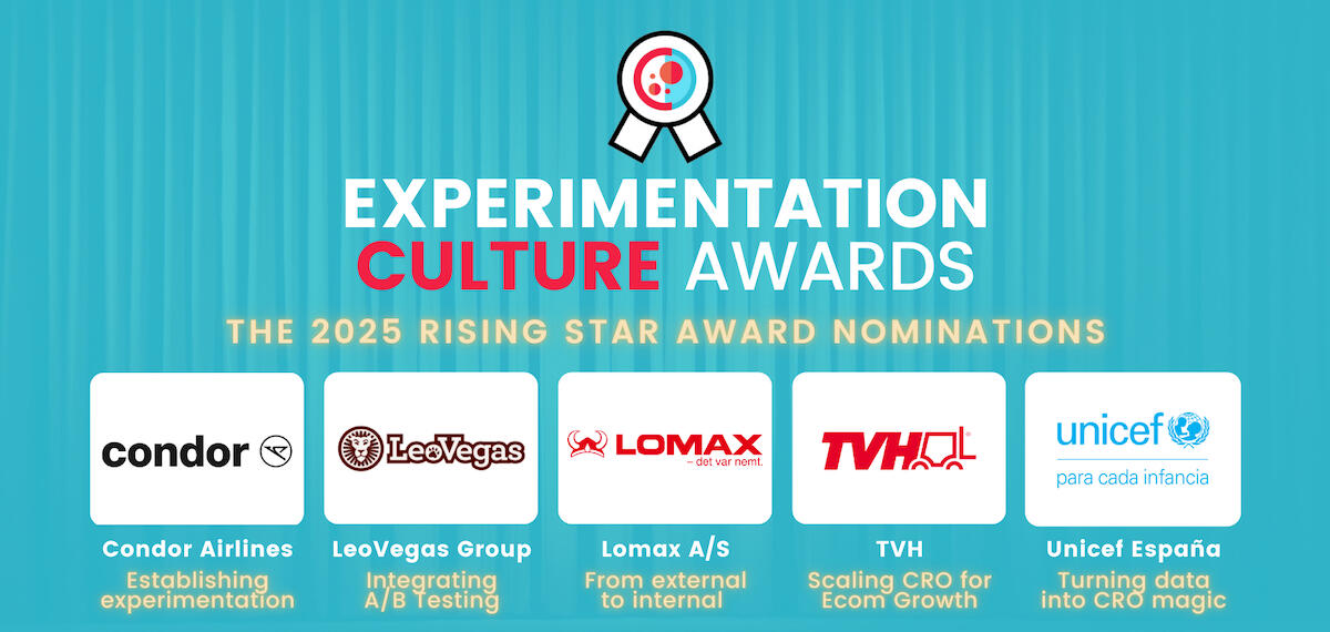 Experimentation Culture Awards 2025 Rising Star Award nominations