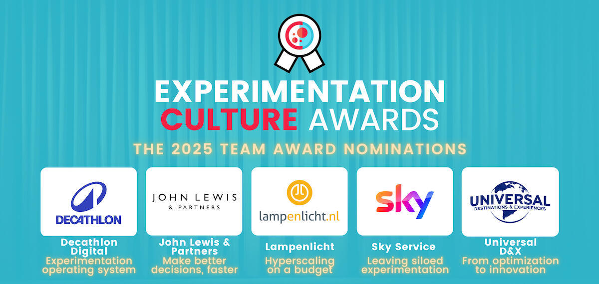 Experimentation Culture Awards 2025 Team Award nominations