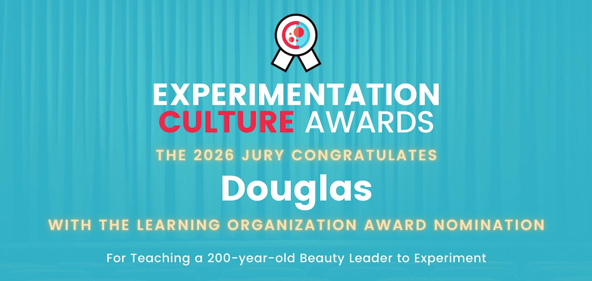 Douglas Experimentation Culture Awards 2026 nomination