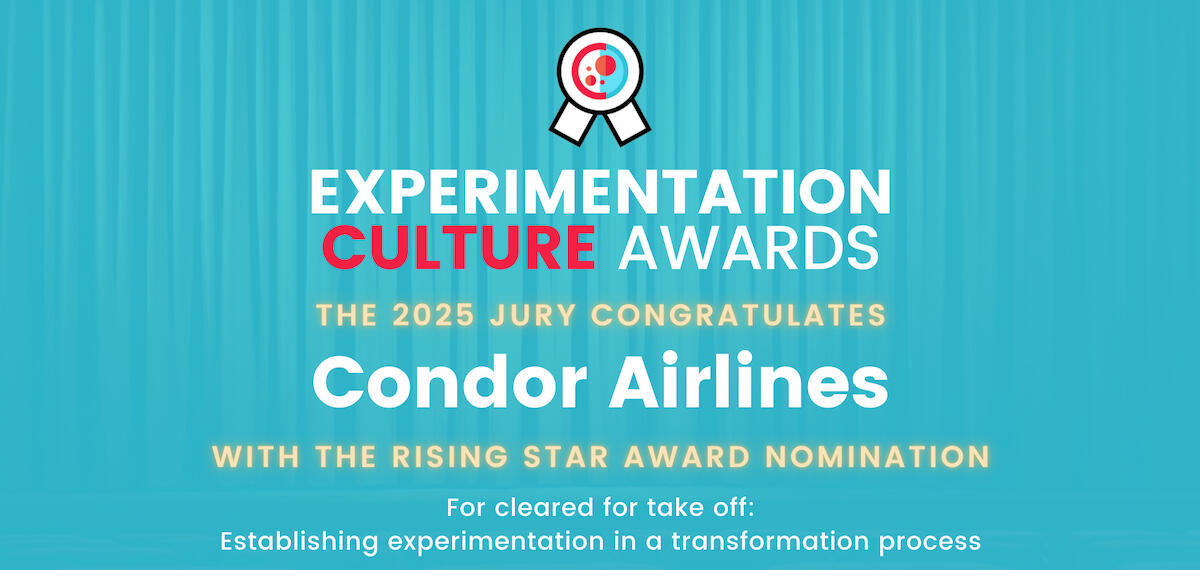Condor Airlines Experimentation Culture Awards 2025 nomination