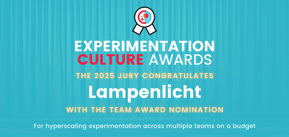 Lampenlicht Experimentation Culture Awards 2025 nomination