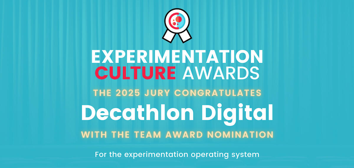 Decathlon Digital Experimentation Culture Awards 2025 nomination