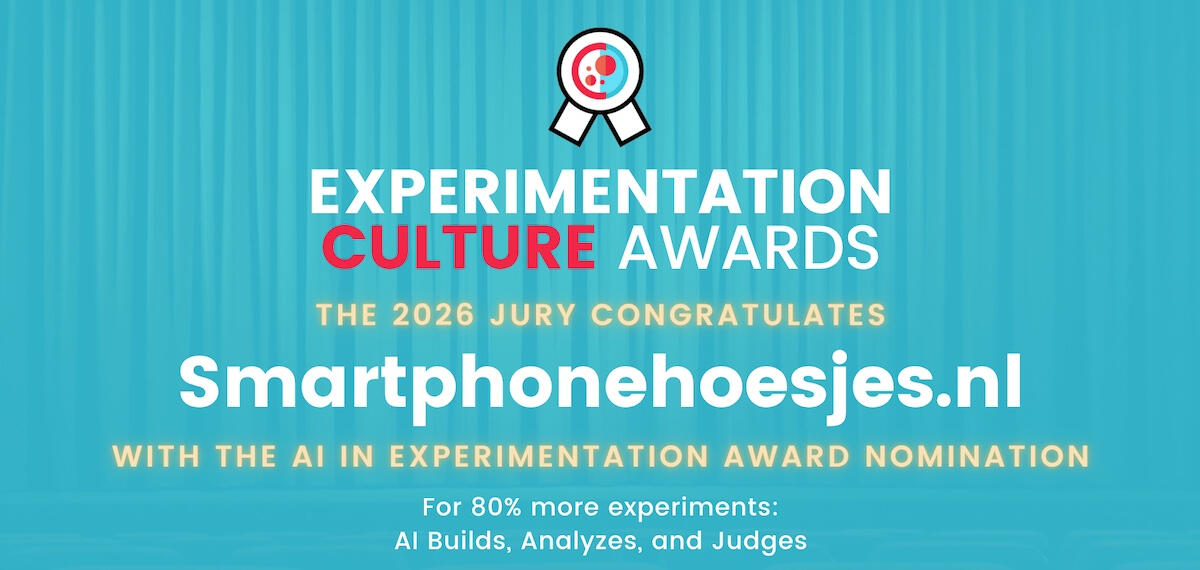 Smartphonehoesjes.nl Experimentation Culture Awards 2026 nomination