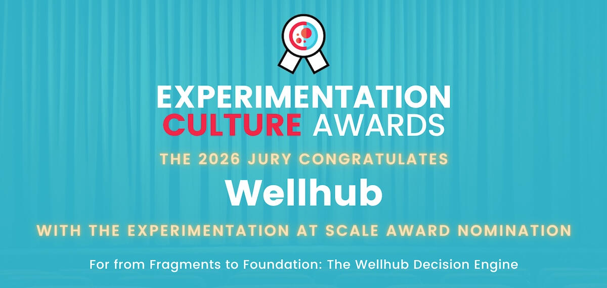 Wellhub Experimentation Culture Awards 2026 nomination