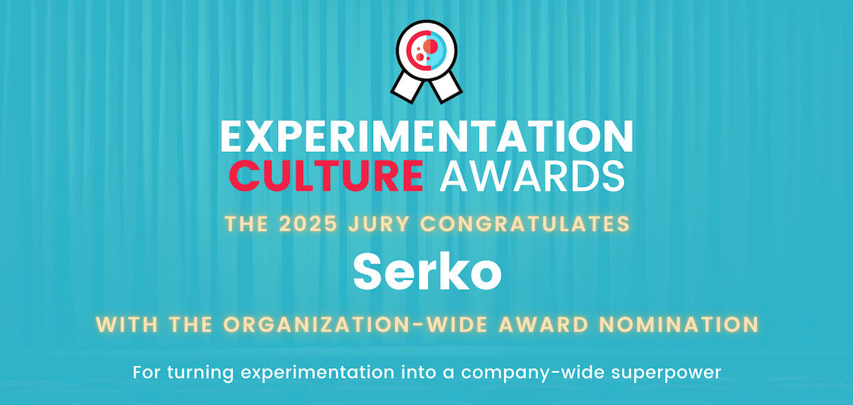 Serko Experimentation Culture Awards 2025 nomination
