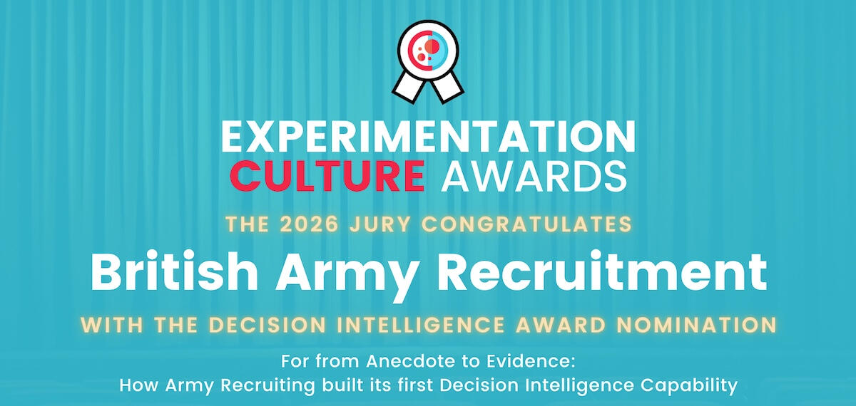 British Army Recruiting Experimentation Culture Awards 2026 nomination