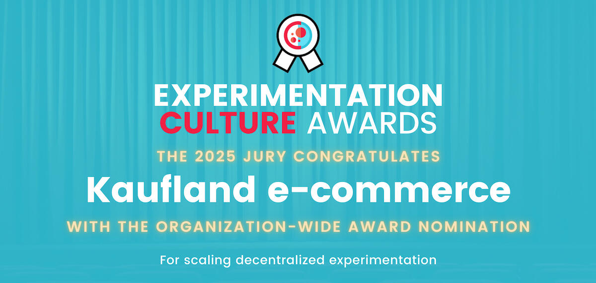 Kaufland e-commerce Experimentation Culture Awards 2025 nomination