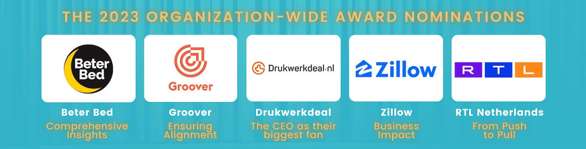 2023 Organization-wide Award nominees