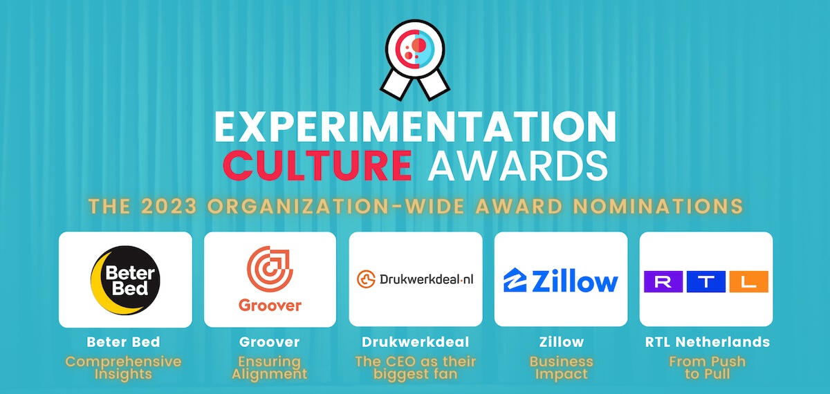 Experimentation Culture Awards 2023 Organization-wide Award nominations