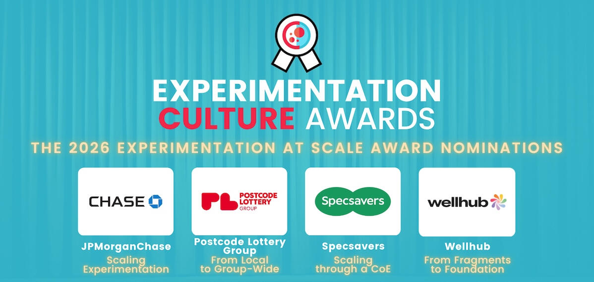Experimentation Culture Awards 2026 Experimentation at Scale Award nominations