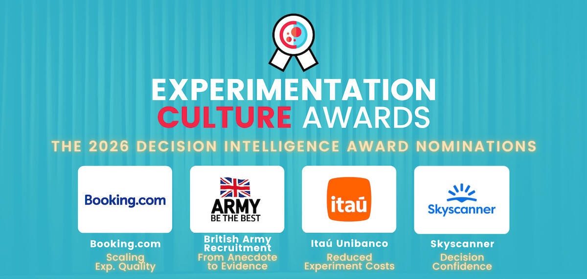 Experimentation Culture Awards 2026 Decision Intelligence Award nominations
