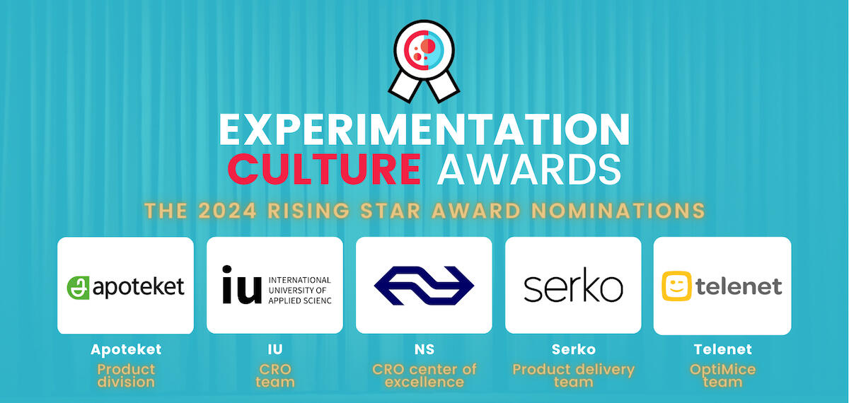 Experimentation Culture Awards 2024 Rising Star Award nominations